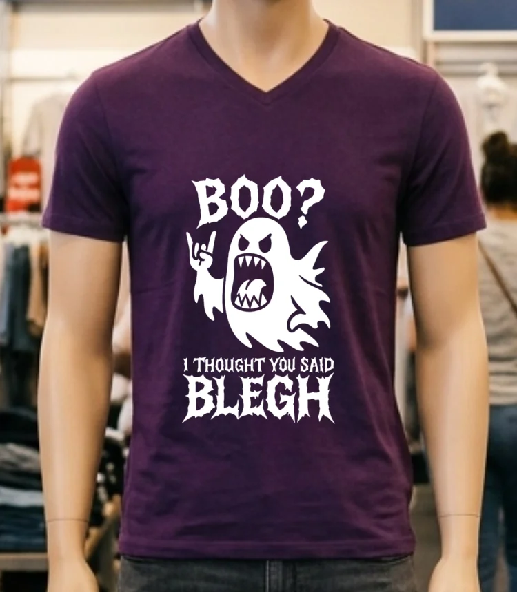 Boo I Thought You Said Blegh Halloween Shirt - purple-shirt Boo I Thought You Said Blegh Halloween Shirt Purple Shirt