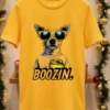 Boozin Chihuahua Dog Shirt Yellow T Shirt