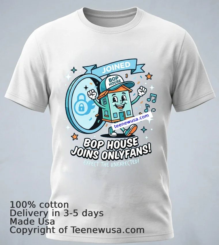 Bop House Joins Onlyfans T Shirt White T Shirt 1