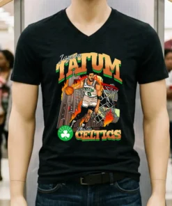 Boston Celtics Basketball Jayson Tatum American Fashion Print Shirt