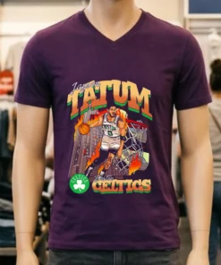 Boston Celtics Basketball Jayson Tatum American Fashion Print Shirt