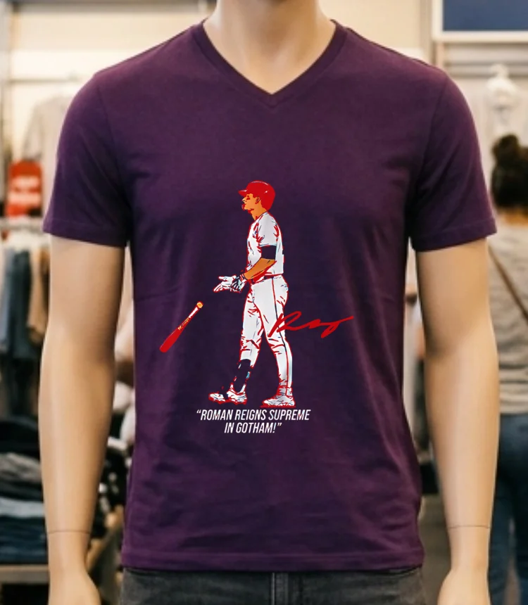 Boston Red Sox 2025 Roman Anthony Roman Reigns Supreme Shirt Purple Shirt