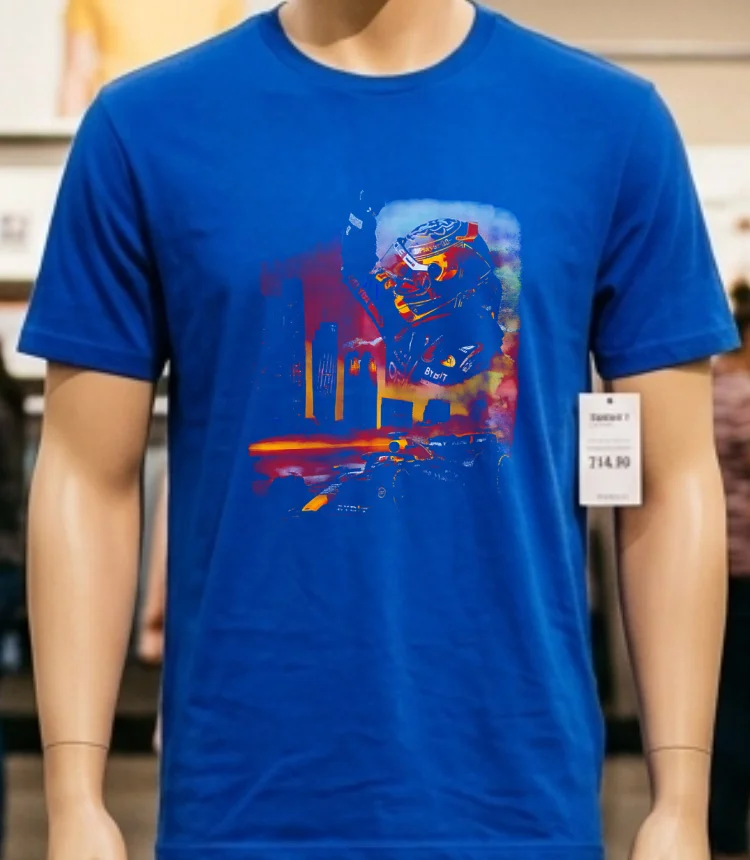Boxy Heavyweight Oracle Red Bull Racing Graphic Shirt - blue-shirt Boxy Heavyweight Oracle Red Bull Racing Graphic Shirt Blue Shirt
