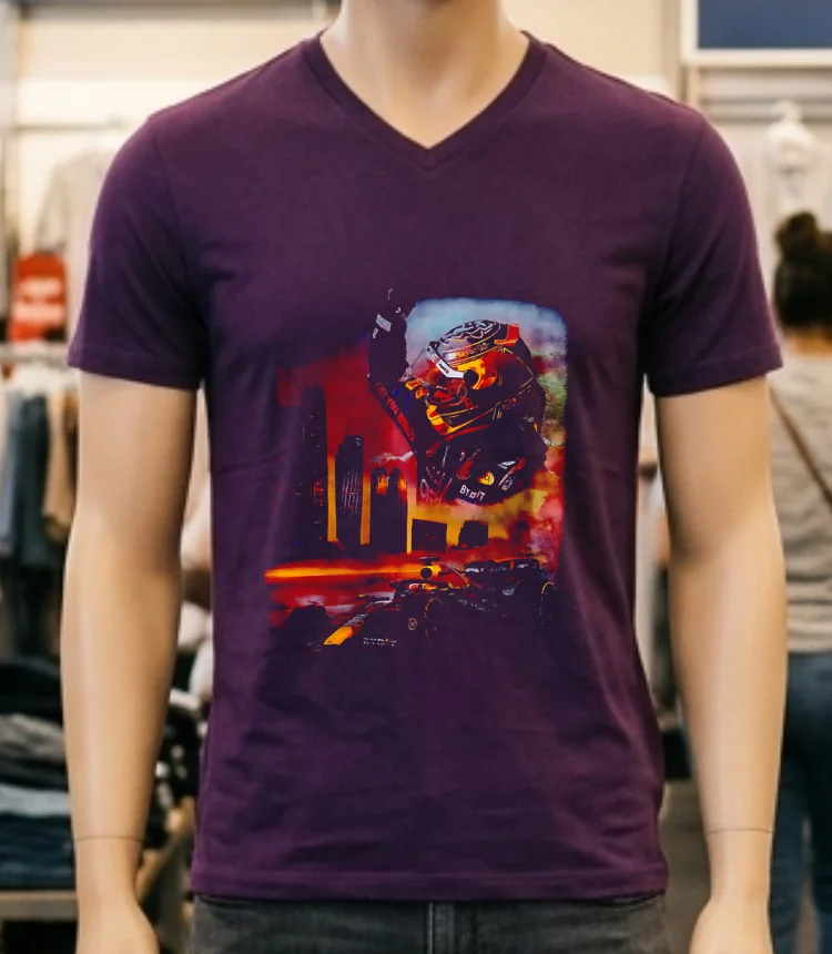 Boxy Heavyweight Oracle Red Bull Racing Graphic Shirt - purple-shirt Boxy Heavyweight Oracle Red Bull Racing Graphic Shirt Purple Shirt