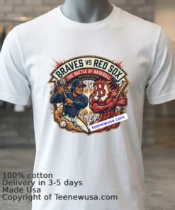 Braves Vs Red Sox Mlb T Shirt