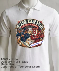 Braves Vs Red Sox Mlb T Shirt