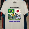 Brazil Vs Japan World Cup 2026 T Shirt White T Shirt