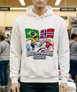 Brazil Vs Norway In The Round Of 16 Of The 2026 World Cup In New York, New Jersey T Shirt