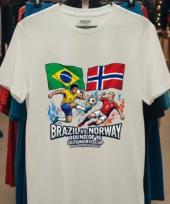 Brazil Vs Norway In The Round Of 16 Of The 2026 World Cup In New York, New Jersey T Shirt