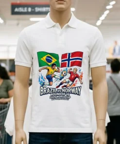 Brazil Vs Norway In The Round Of 16 Of The 2026 World Cup In New York, New Jersey T Shirt
