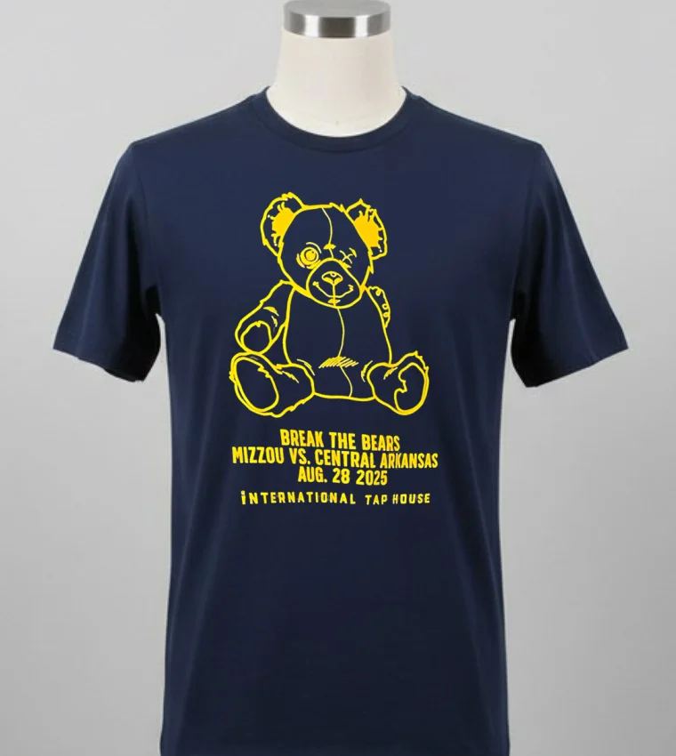 Break The Bears Mizzou Vs. Central Arkansas 2025 Shirt - balck-shirt Break The Bears Mizzou Vs Central Arkansas 2025 Shirt Balck Shirt