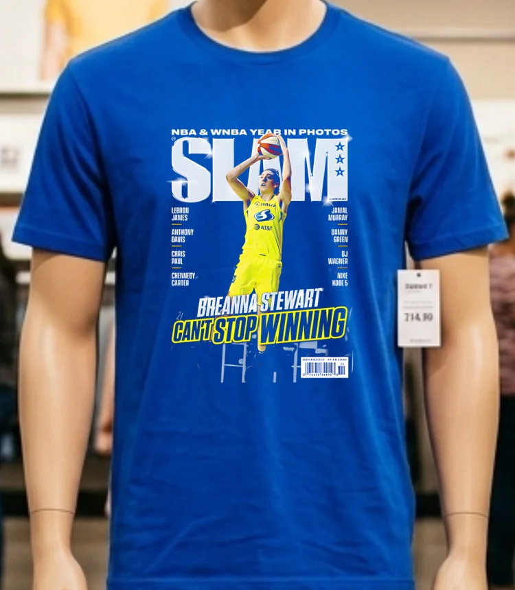 Breanna Stewart Seattle Storm Wnba Slam Shirt - blue-shirt Breanna Stewart Seattle Storm Wnba Slam Shirt Blue Shirt
