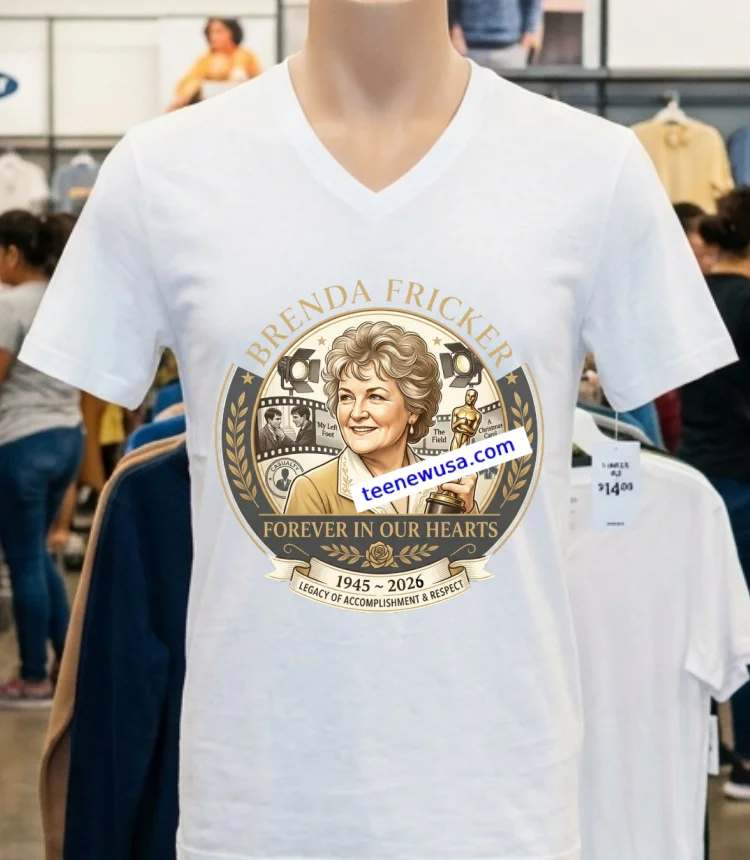 Brenda Fricker Forever In Our Hearts T Shirt - white-t-shirt Brenda Fricker Forever In Our Hearts T Shirt White T Shirt 1