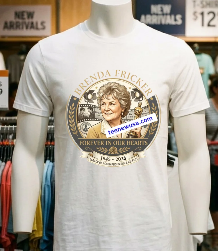 Brenda Fricker Forever In Our Hearts T Shirt - white-t-shirt Brenda Fricker Forever In Our Hearts T Shirt White T Shirt 3