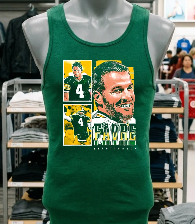Brett Favre Green Bay Packers Graphic Shirt Green Shirt