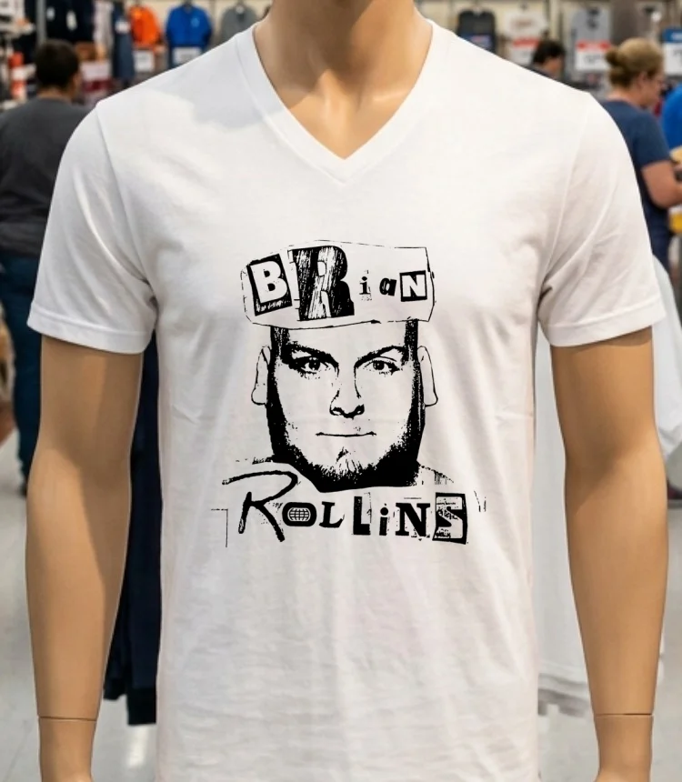 Brian Rollins Vintage Shirt - white-t-shirt Brian Rollins Vintage Shirt White T Shirt 2