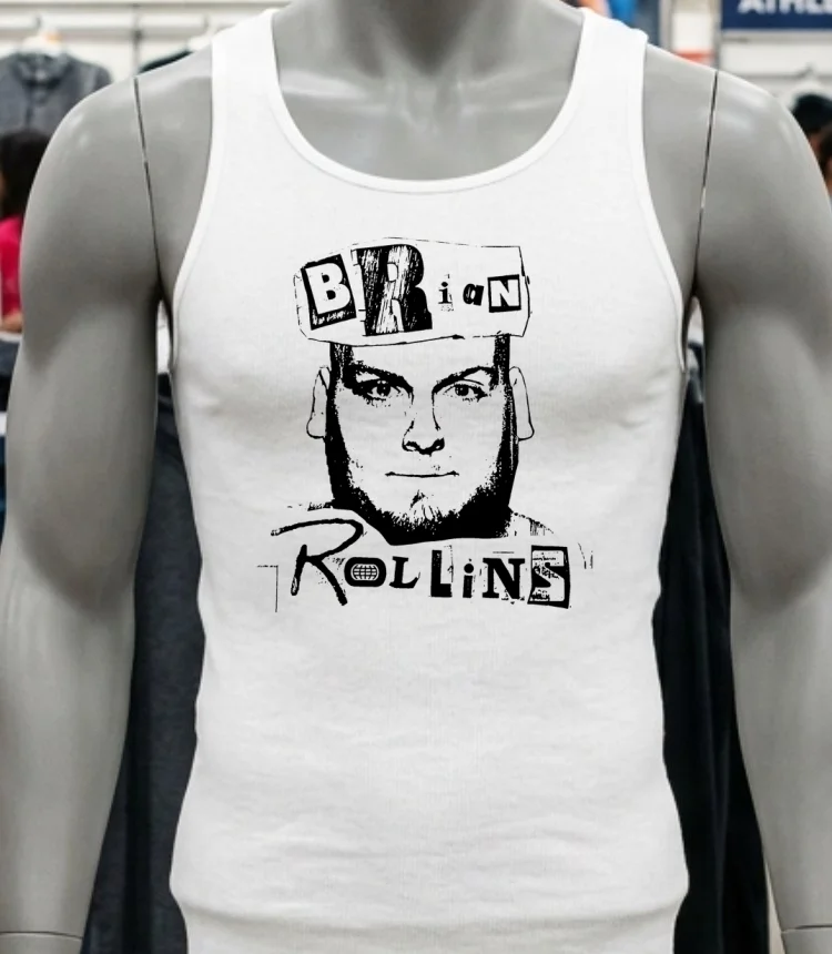 Brian Rollins Vintage Shirt - white-t-shirt Brian Rollins Vintage Shirt White T Shirt