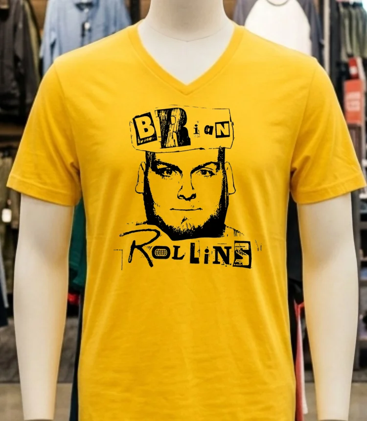 Brian Rollins Vintage Shirt - yellow-t-shirt Brian Rollins Vintage Shirt Yellow T Shirt
