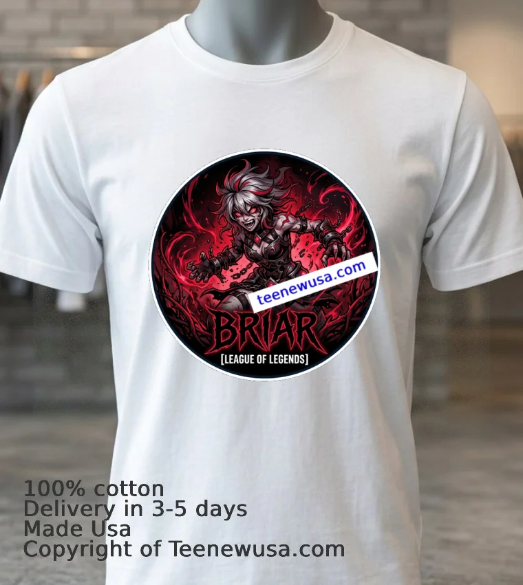 Briar League Of Legends T Shirt - white-t-shirt 3 Briar League Of Legends T Shirt White T Shirt 3