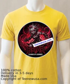 Briar League Of Legends T Shirt Yellow T Shirt