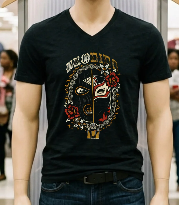 Brody King And Bandido Mask Shirt - balck-shirt Brody King And Bandido Mask Shirt Balck Shirt 1