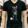 Brooklyn Nets French Bulldog Hoop Dogs Shirt Balck Shirt