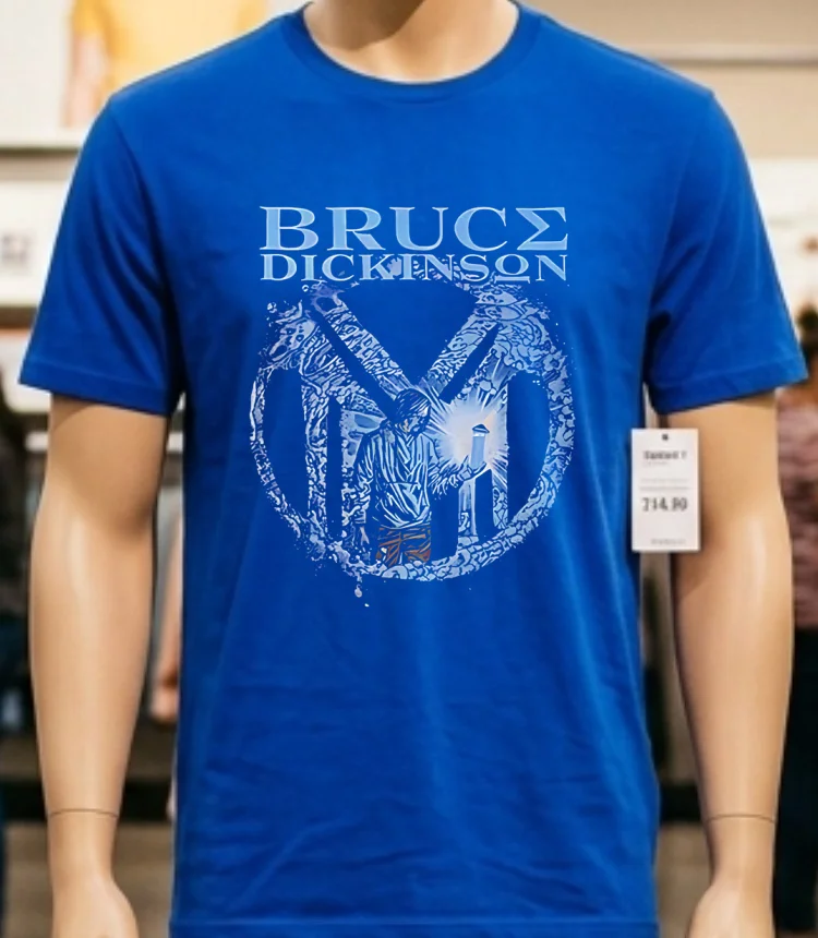 Bruce Dickinson American Tour 2025 Shirt - blue-shirt Bruce Dickinson American Tour 2025 Shirt Blue Shirt