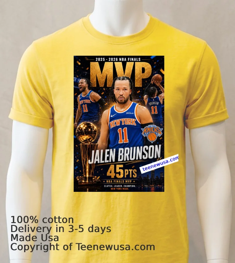 Brunson Is Your Finals Mvp T Shirt - yellow-t-shirt Brunson Is Your Finals Mvp T Shirt Yellow T Shirt