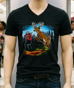 Buck Stops Here Hunter Skeletons Shirt