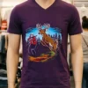 Buck Stops Here Hunter Skeletons Shirt Purple Shirt