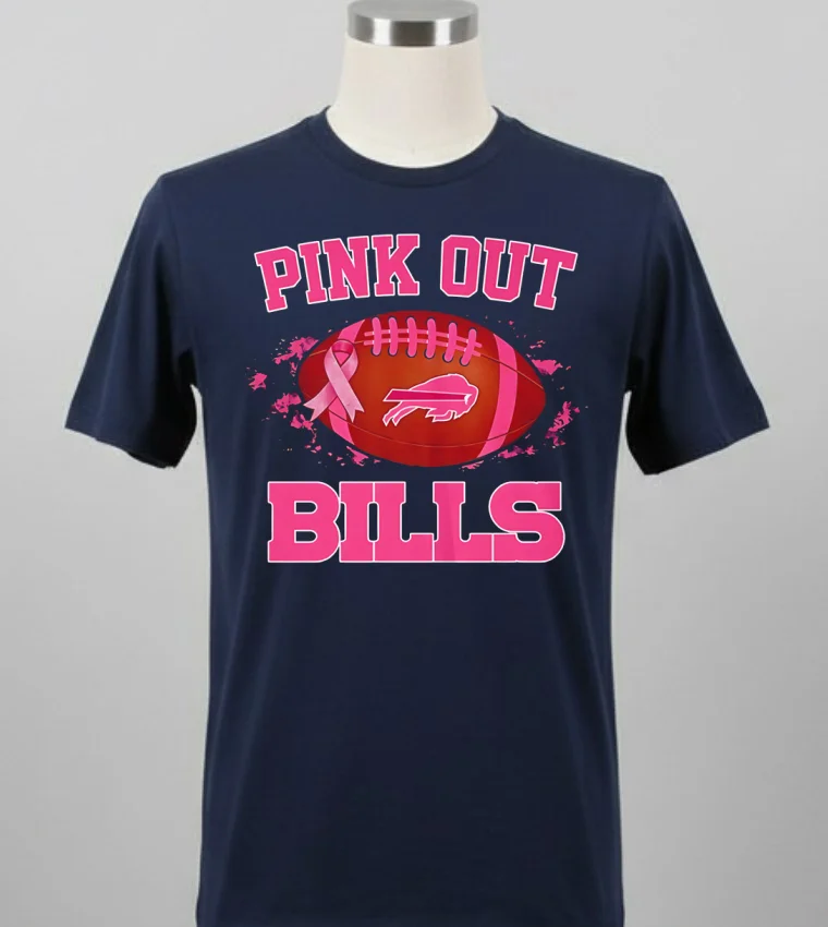 Buffalo Bills Pink Out Ball Shirt - balck-shirt Buffalo Bills Pink Out Ball Shirt Balck Shirt