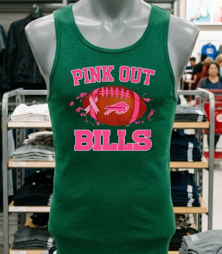 Buffalo Bills Pink Out Ball Shirt - green-shirt Buffalo Bills Pink Out Ball Shirt Green Shirt