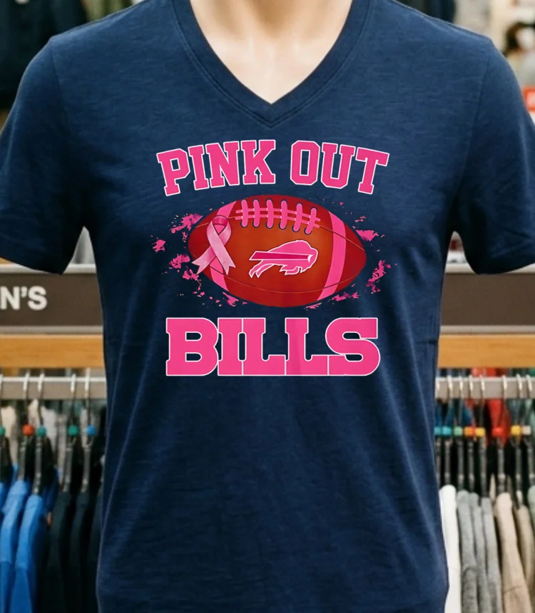 Buffalo Bills Pink Out Ball Shirt - navy-shirt Buffalo Bills Pink Out Ball Shirt Navy Shirt 1