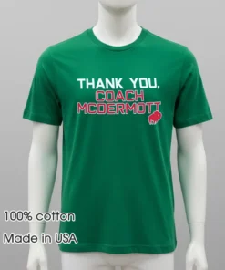 Buffalo Bills Thank You Coach Mcdermott Shirt
