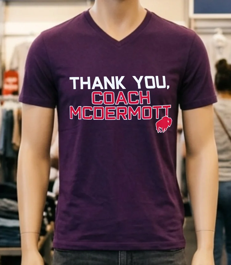 Buffalo Bills Thank You Coach Mcdermott Shirt - purple-shirt Buffalo Bills Thank You Coach Mcdermott Shirt Purple Shirt