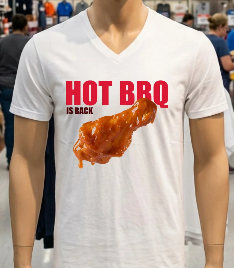 Buffalo Wild Wings Hot Bbq Is Back Shirt - white-t-shirt Buffalo Wild Wings Hot Bbq Is Back Shirt White T Shirt 2