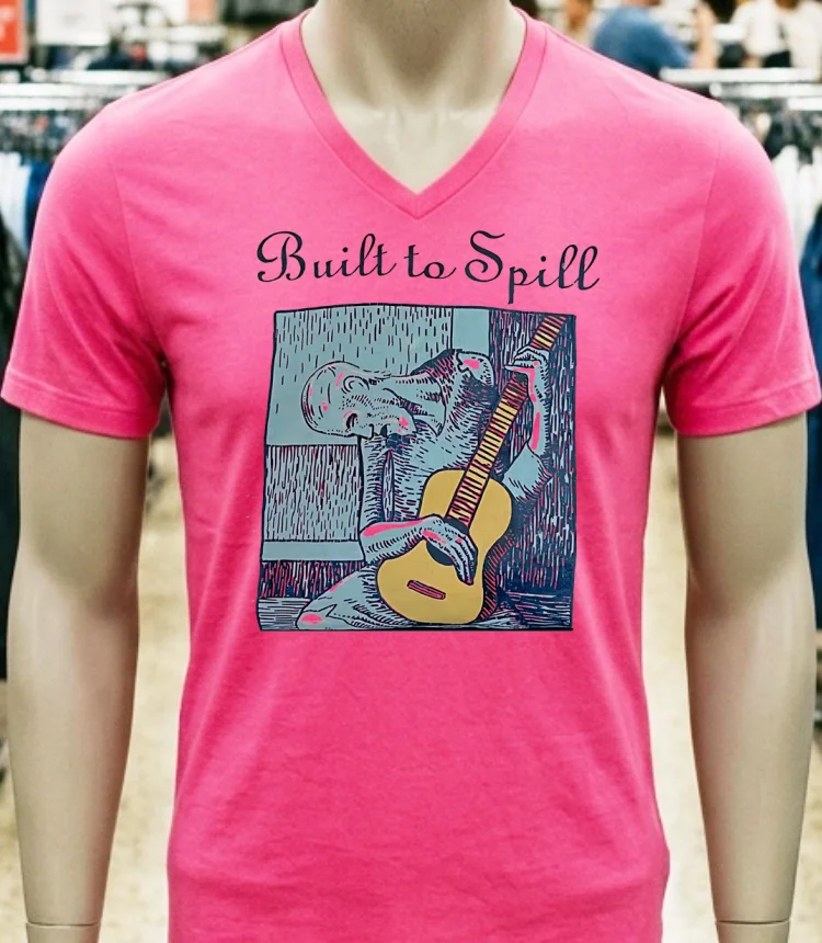Built To Spill Vintage Shirt - pink-t-shirt Built To Spill Vintage Shirt Pink T Shirt