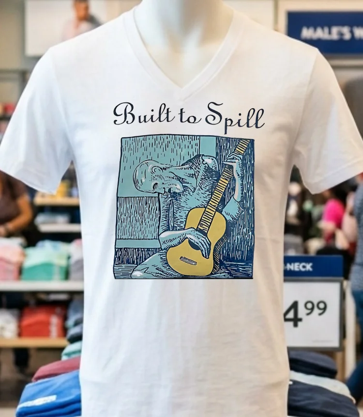 Built To Spill Vintage Shirt - white-t-shirt Built To Spill Vintage Shirt White T Shirt 1