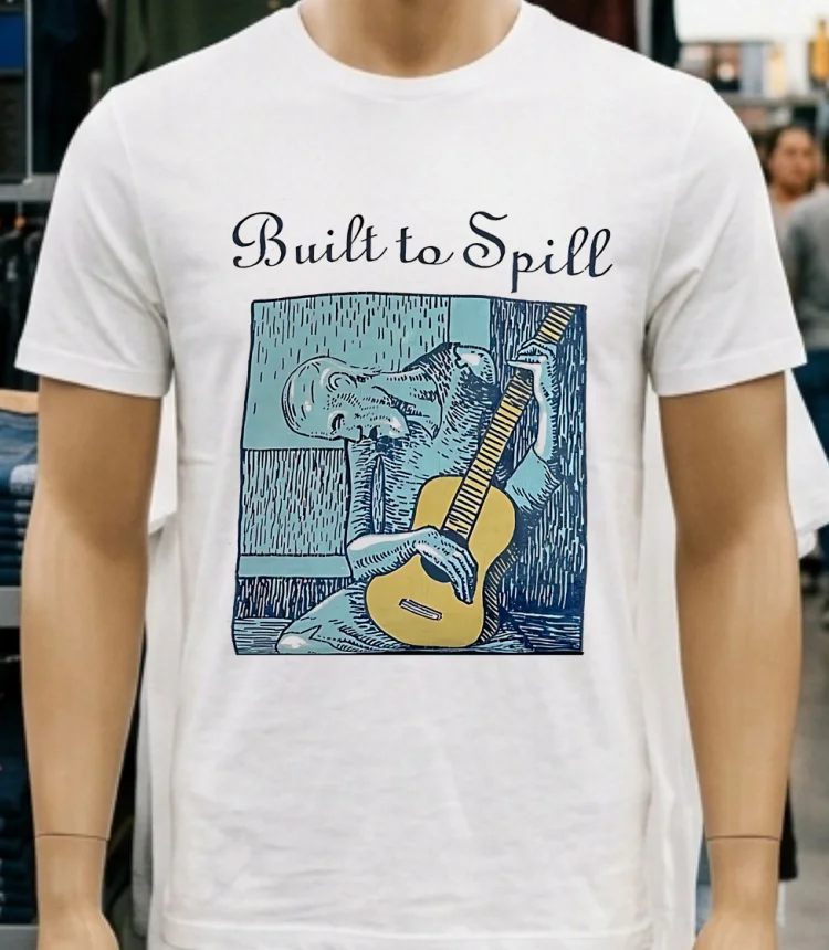 Built To Spill Vintage Shirt - white-t-shirt Built To Spill Vintage Shirt White T Shirt 3