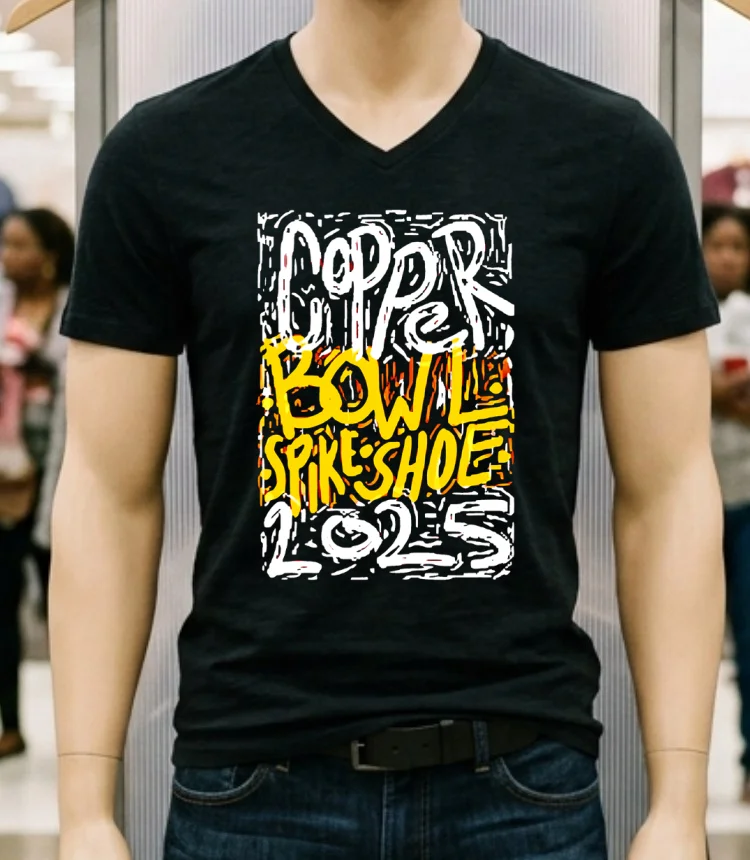 Bulldog Copper Bowl Spike Shoe 2025 Shirt - balck-shirt Bulldog Copper Bowl Spike Shoe 2025 Shirt Balck Shirt 1