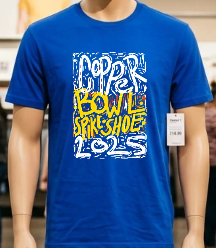 Bulldog Copper Bowl Spike Shoe 2025 Shirt - blue-shirt Bulldog Copper Bowl Spike Shoe 2025 Shirt Blue Shirt