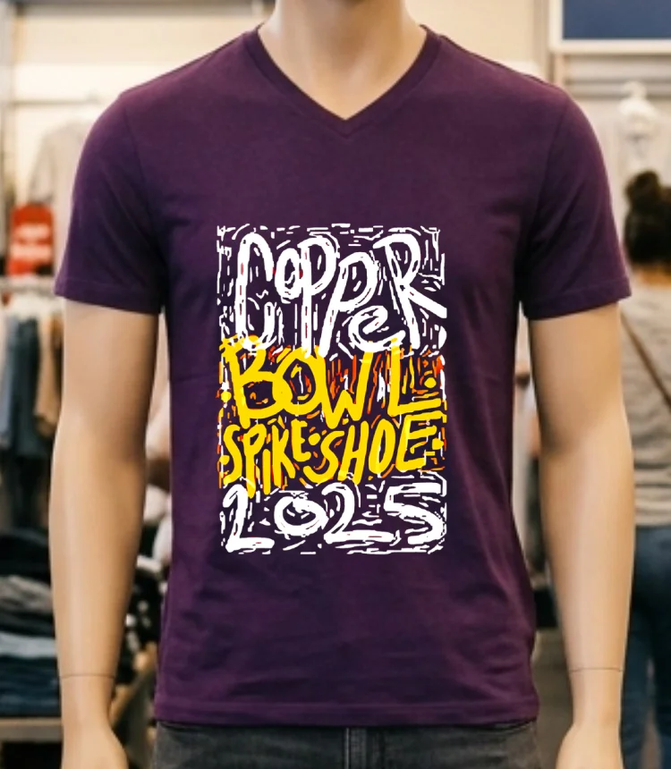 Bulldog Copper Bowl Spike Shoe 2025 Shirt - purple-shirt Bulldog Copper Bowl Spike Shoe 2025 Shirt Purple Shirt