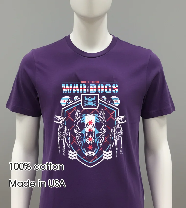 Bullet Club War Dogs Chicago Wrestling Logo Shirt - purple-shirt Bullet Club War Dogs Chicago Wrestling Logo Shirt Purple Shirt 1