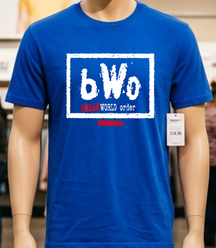 Bwo Bills World Order Bills Mafia Shirt Blue Shirt