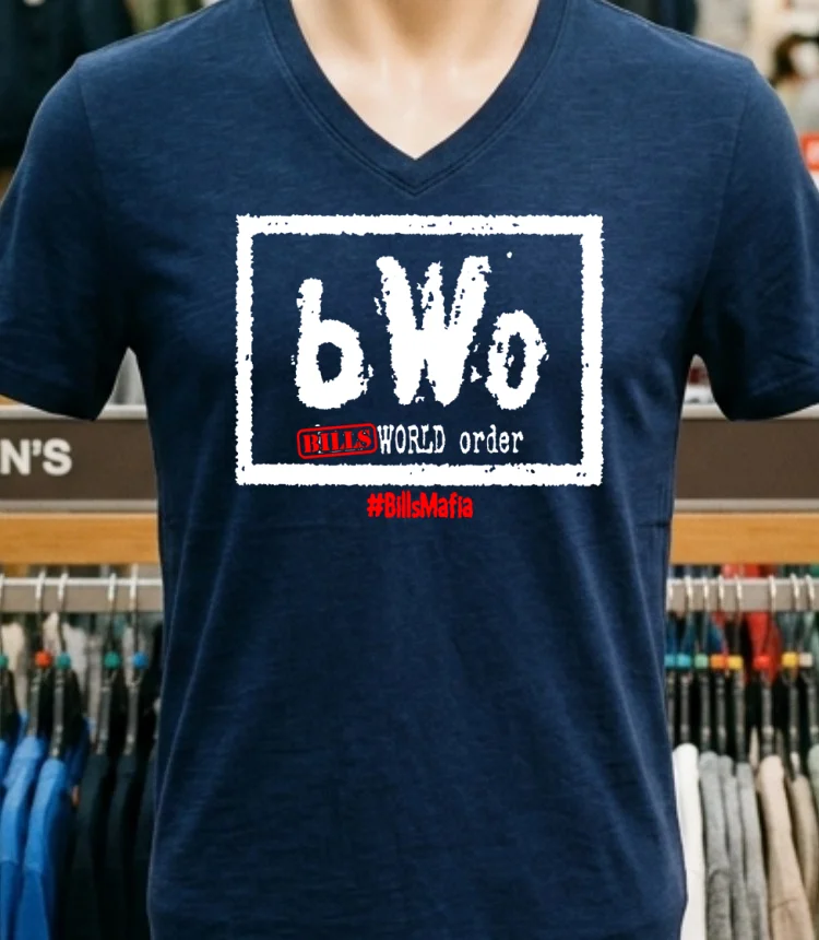 Bwo Bills World Order Bills Mafia Shirt - navy-shirt Bwo Bills World Order Bills Mafia Shirt Navy Shirt 1