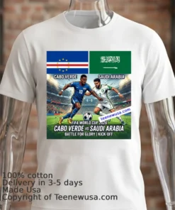 Cabo Verde Vs Saudi Arabia World Cup 2026 T Shirt