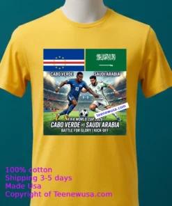 Cabo Verde Vs Saudi Arabia World Cup 2026 T Shirt
