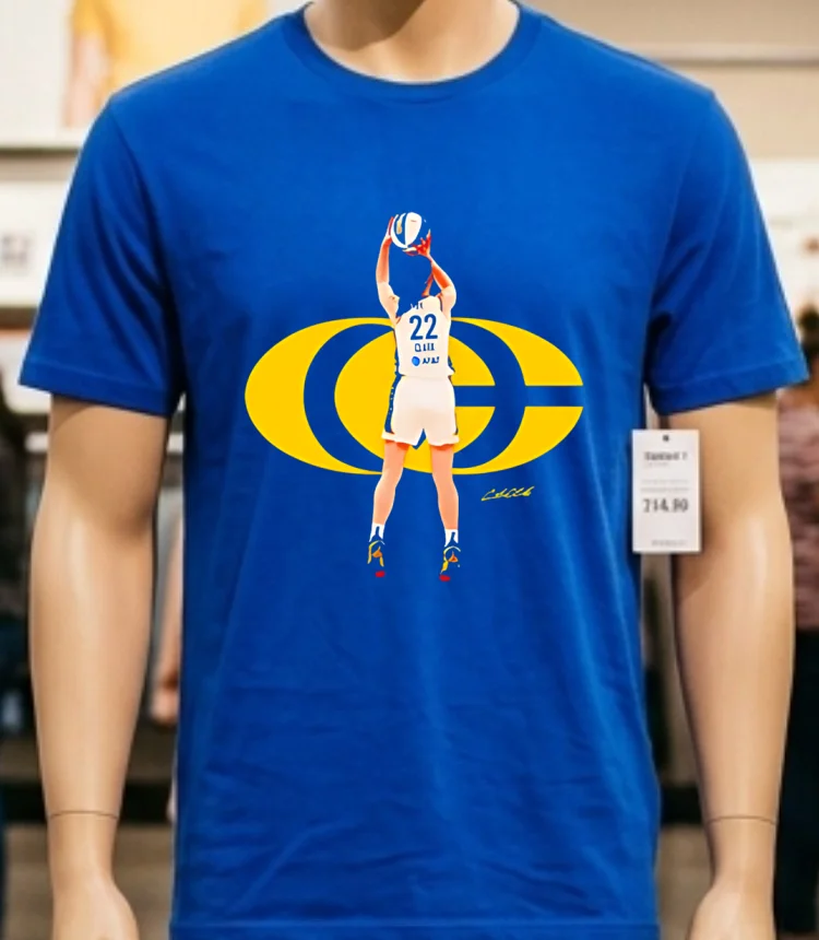 Caitlin Clark Dunk Cc Logo Signature Shirt - blue-shirt Caitlin Clark Dunk Cc Logo Signature Shirt Blue Shirt