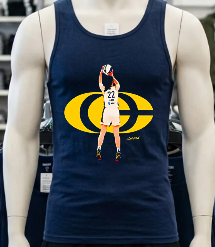 Caitlin Clark Dunk Cc Logo Signature Shirt - navy-shirt Caitlin Clark Dunk Cc Logo Signature Shirt Navy Shirt