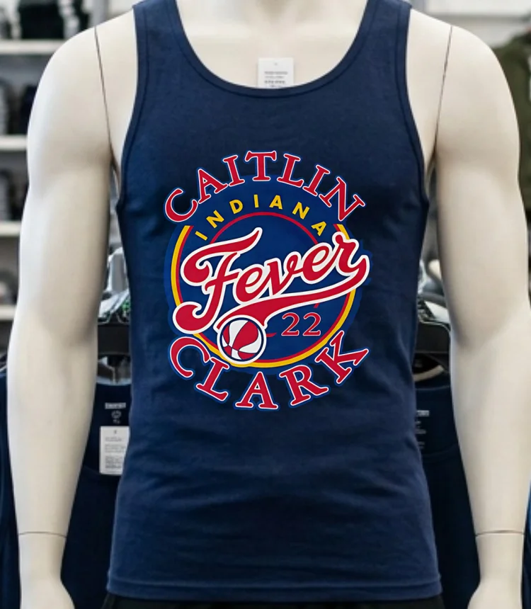 Caitlin Fever #22 Basketball Personalized Logo Indiana Shirt - navy-shirt Caitlin Fever 22 Basketball Personalized Logo Indiana Shirt Navy Shirt